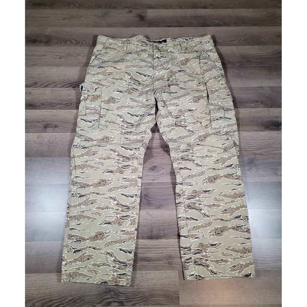 Vintage ENYCE Jeans Size 42x28 Camo Tiger Stripe Hip Hop Streetwear Y2K Mens